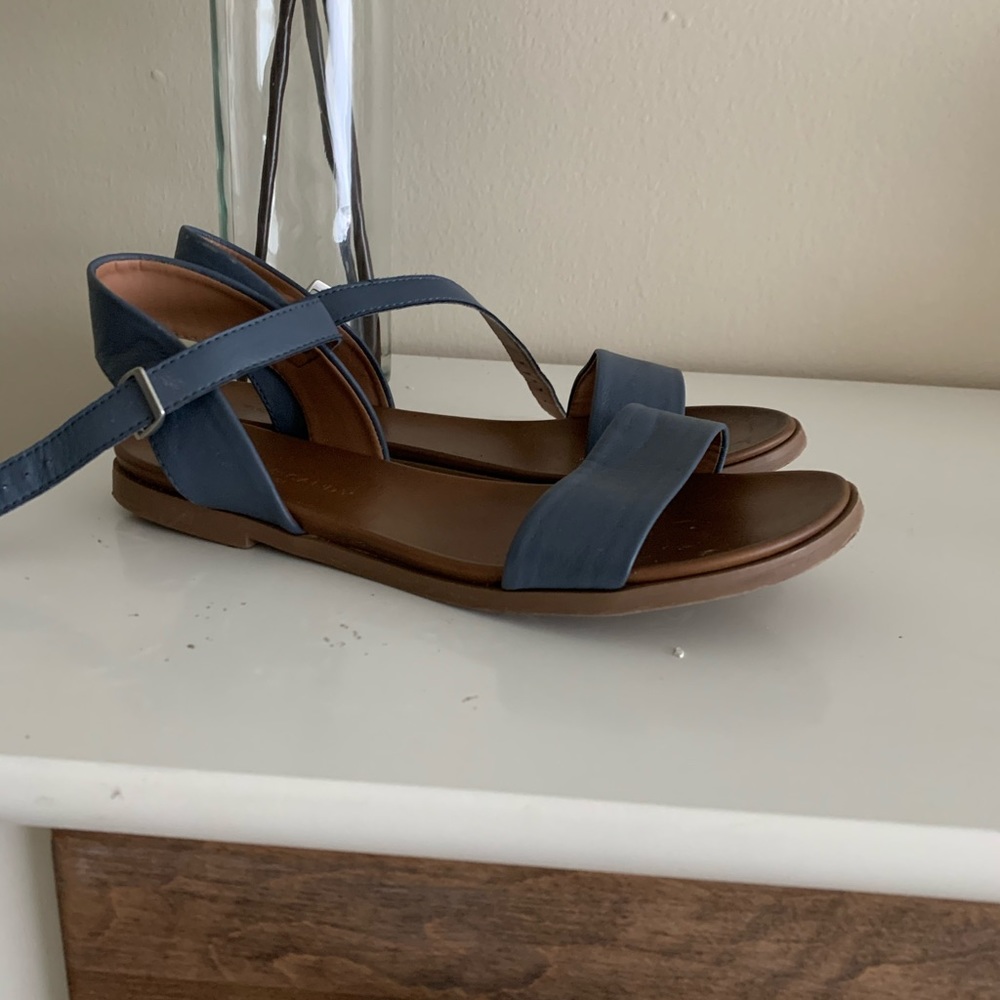 Blue sandals